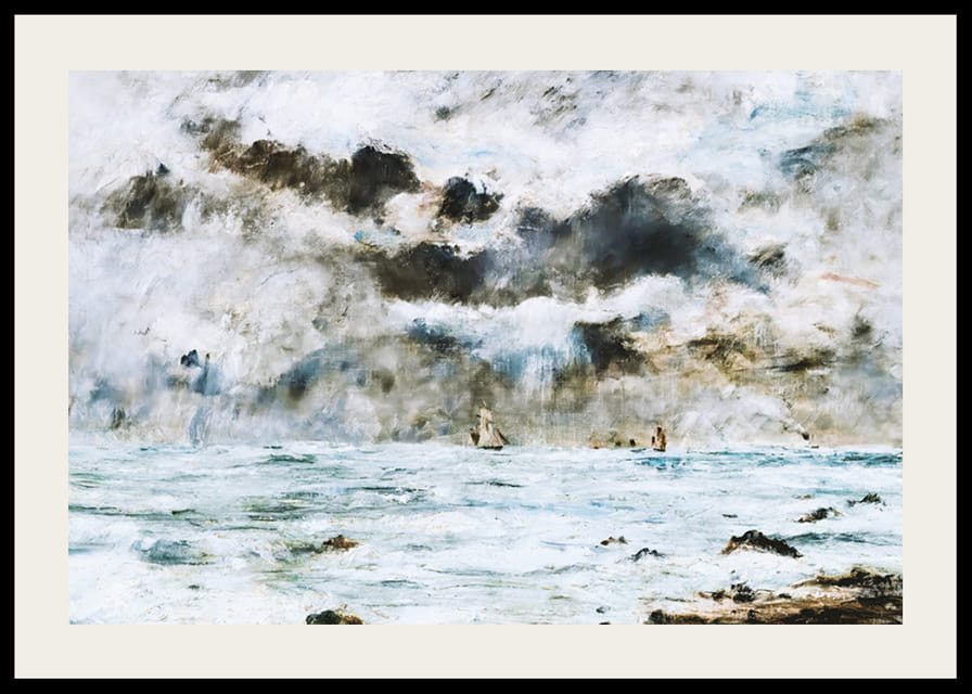 La Côte à Trouville By Eugène Louis Boudin-12