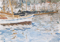 The Port Of Nice By Berthe Morisot-9