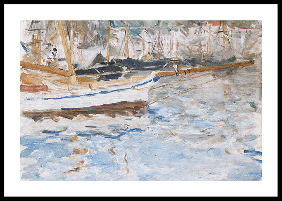 The Port Of Nice By Berthe Morisot-12
