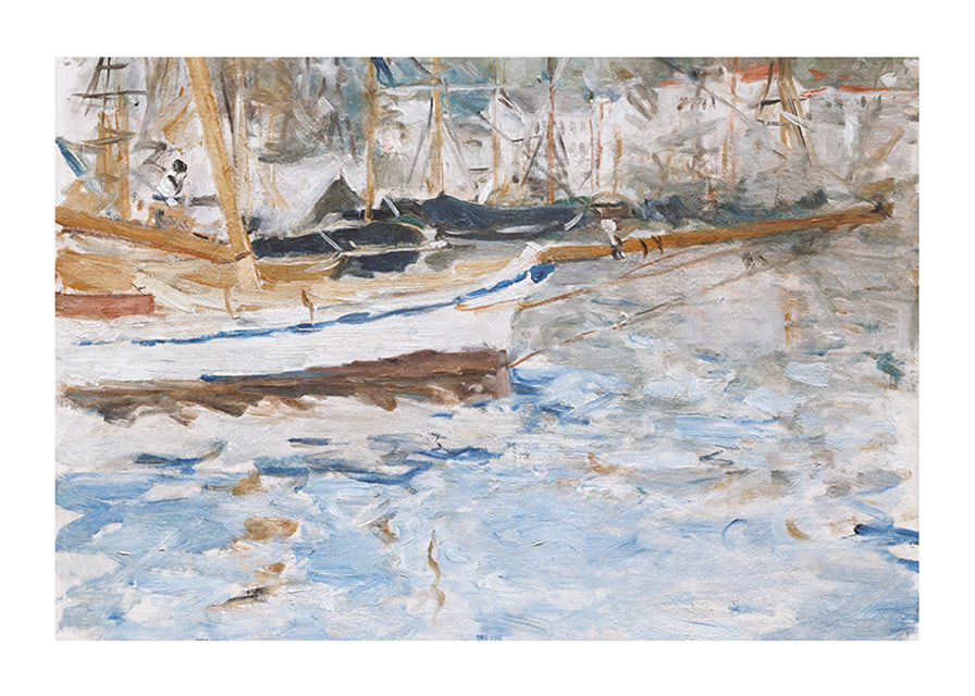 The Port Of Nice By Berthe Morisot-12