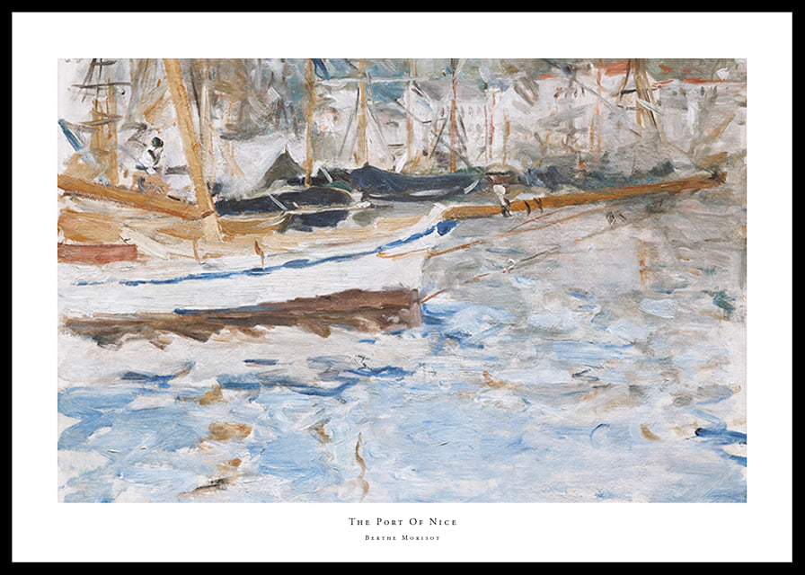 The Port Of Nice By Berthe Morisot-12