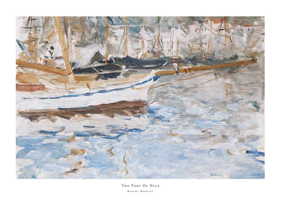 The Port Of Nice By Berthe Morisot-12