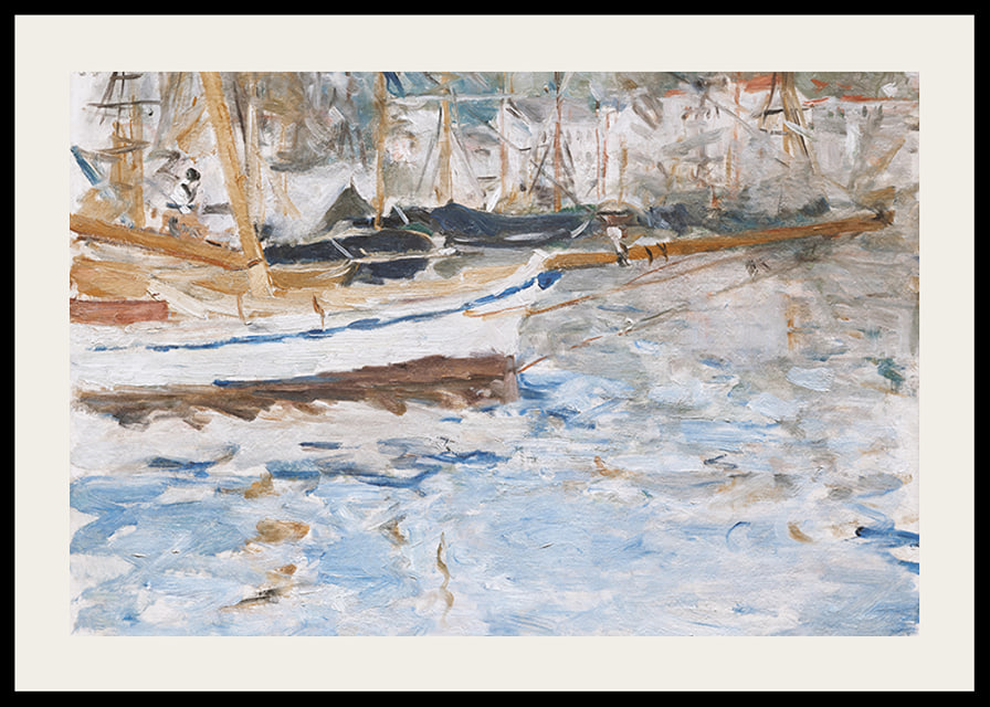 The Port Of Nice By Berthe Morisot-12