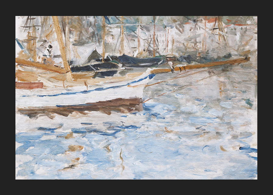 The Port Of Nice By Berthe Morisot-12