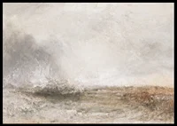 Stormy Sea Breaking On A Shore By Joseph Mallord William Turner-8
