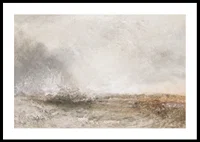 Stormy Sea Breaking On A Shore By Joseph Mallord William Turner-2