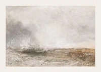 Stormy Sea Breaking On A Shore By Joseph Mallord William Turner-5