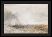 Stormy Sea Breaking On A Shore By Joseph Mallord William Turner-6