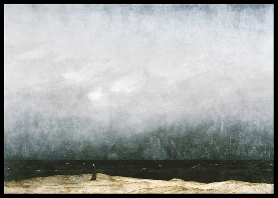 Der Mönch Am Meer By Caspar David Friedrich-12