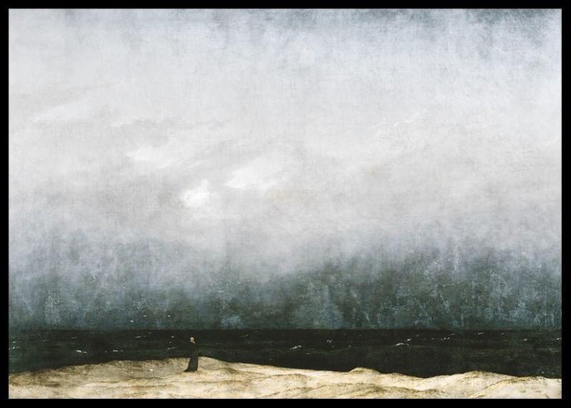 Der Mönch Am Meer By Caspar David Friedrich-12