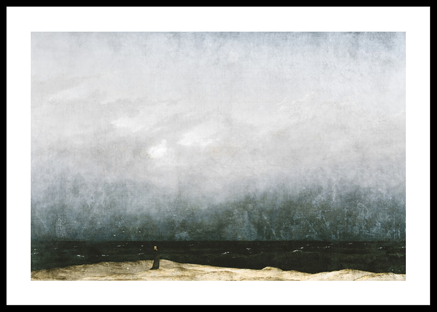 Der Mönch Am Meer By Caspar David Friedrich-12
