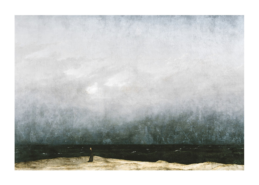 Der Mönch Am Meer By Caspar David Friedrich-12