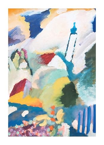 Poster Murnaus Mit Kirche By Wassily Kandinsky
