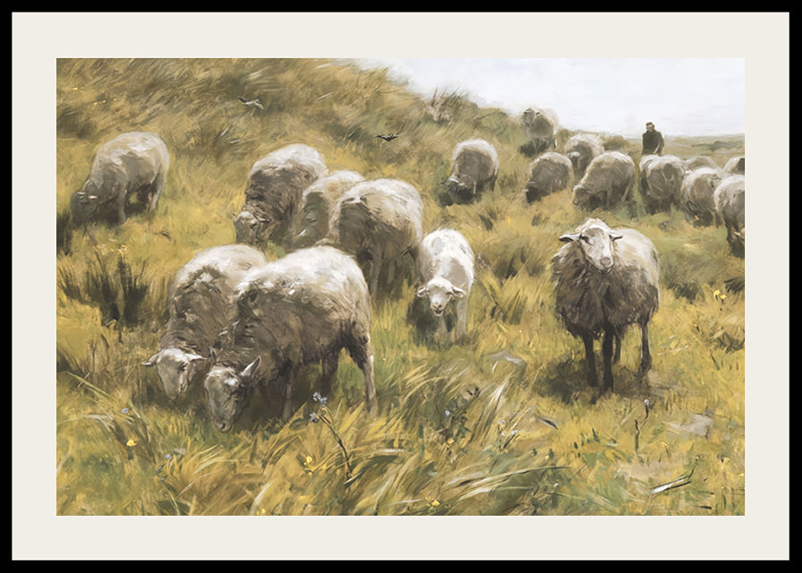 Op De Duinen By Anton Mauve-12