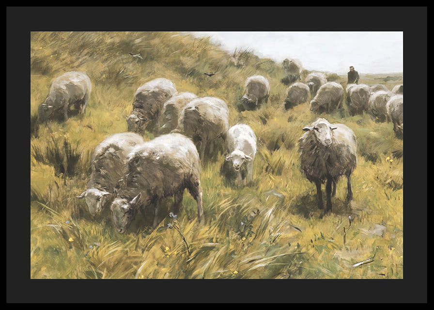 Op De Duinen By Anton Mauve-12