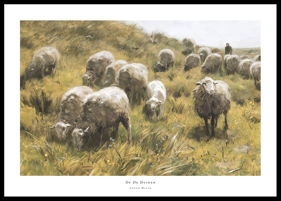 Op De Duinen By Anton Mauve-12