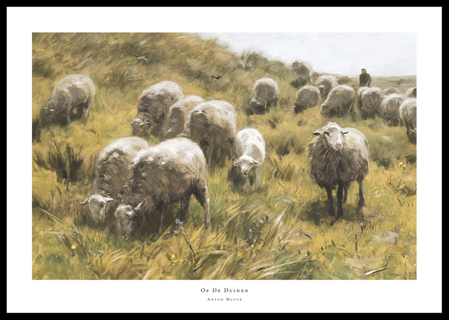 Op De Duinen By Anton Mauve-12