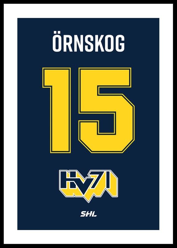Poster HV71 Legendar #15 Örnskog