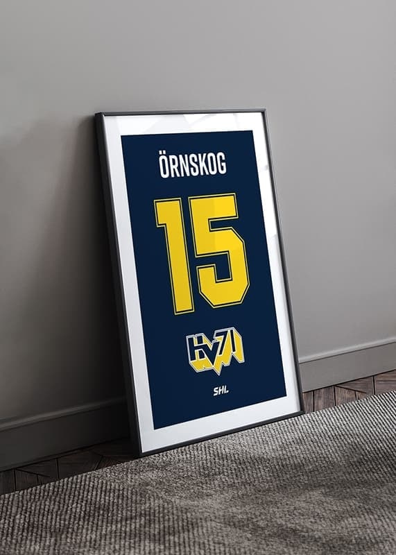 Poster HV71 Legendar #15 Örnskog crossfade