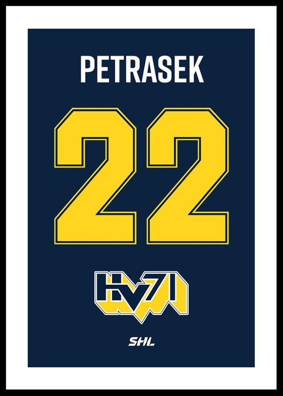 Poster HV71 Legendar #22 Petrasek