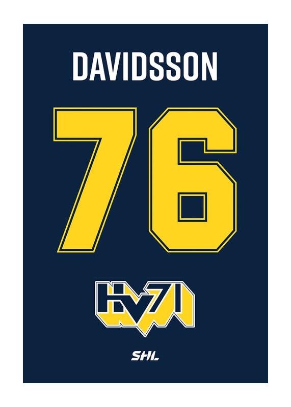Poster HV71 Legendar #76 Davidsson