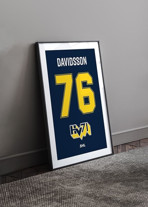 Poster HV71 Legendar #76 Davidsson crossfade
