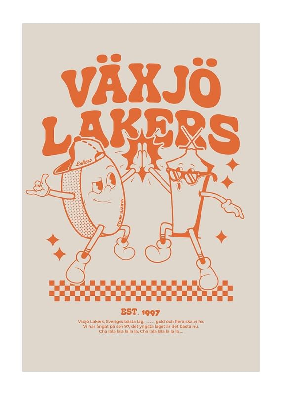Poster Maskot Växjö Lakers