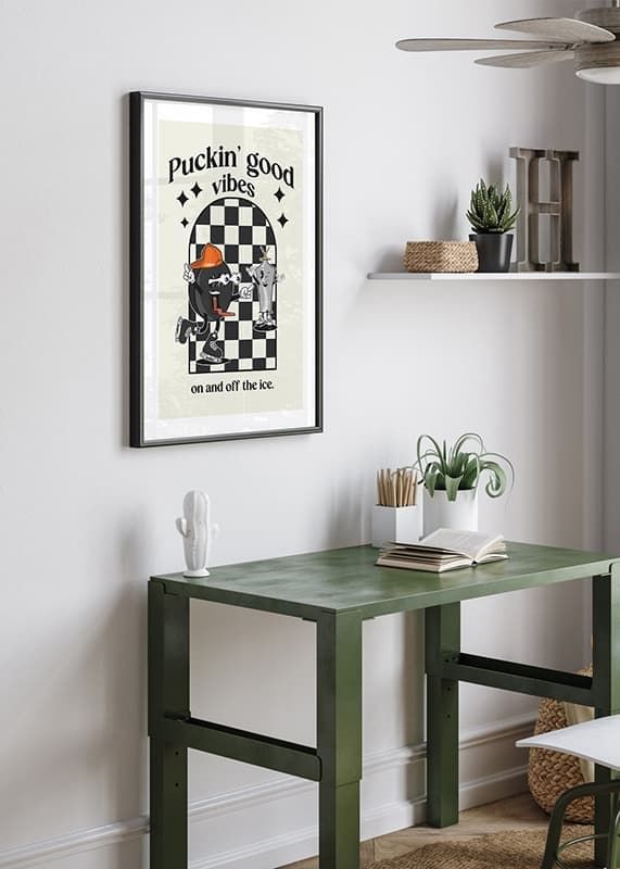 Poster Puckin Good Vibes Växjö Lakers crossfade