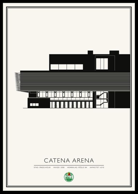 Poster Rögle BK Catena Arena Skiss 01