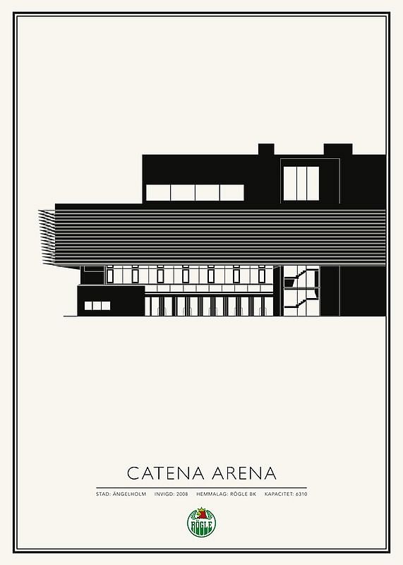 Poster Rögle BK Catena Arena Skiss 01