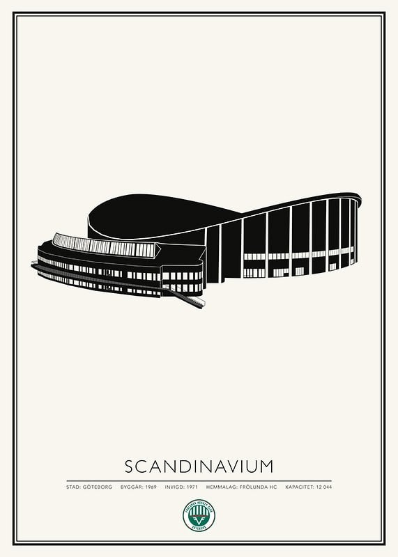 Poster Scandinavium Skiss Frölunda HC 02