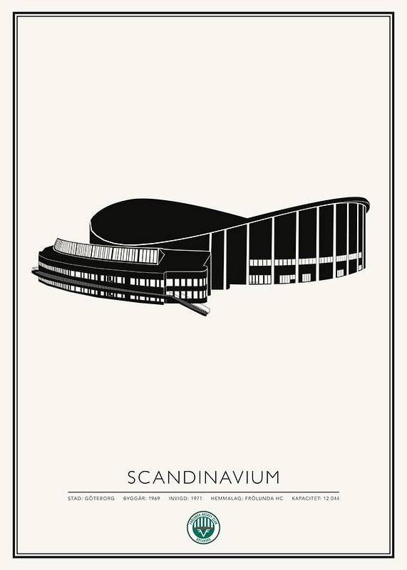 Poster Scandinavium Skiss Frölunda HC 02