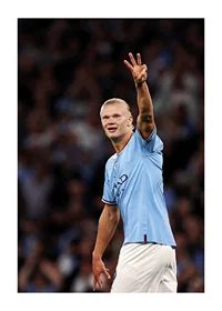 Erling Haaland football player in Manchester City, Premier League, England.-1