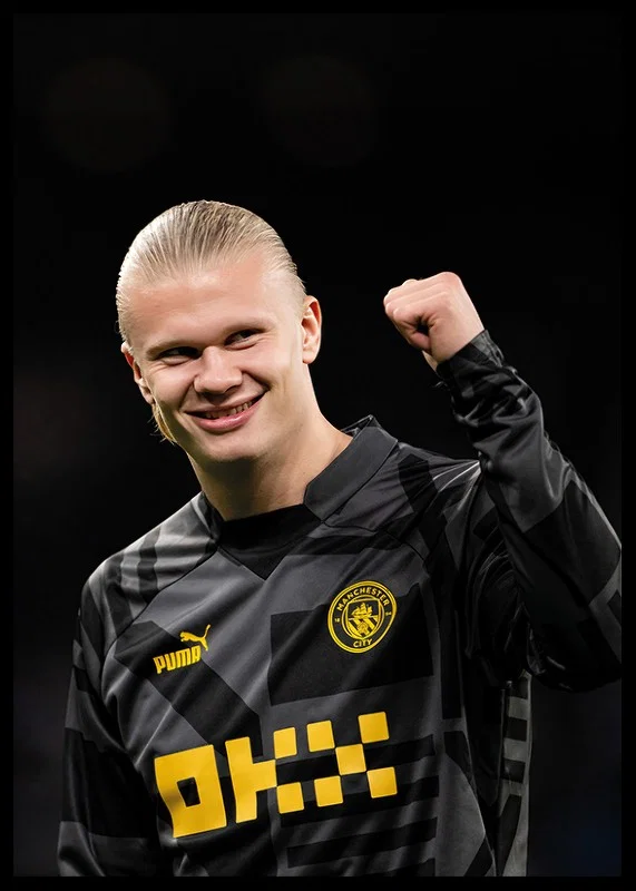 Erling Haaland soccer player in Manchester City, Premier League, England.-12
