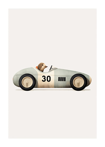 Poster Hedgehog In Toy Car