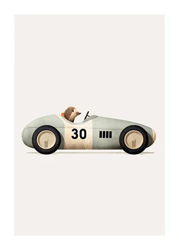 Poster Hedgehog In Toy Car