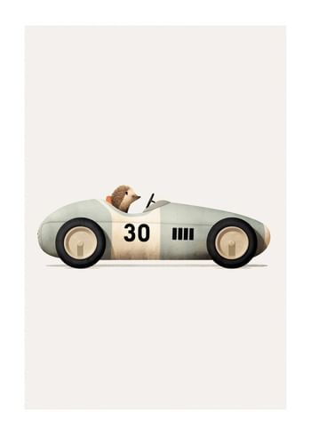 Poster Hedgehog In Toy Car