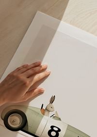Rabbit In Toy Car-5