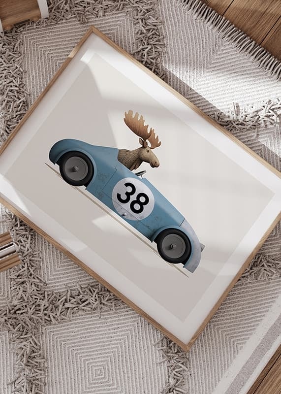 Plakāts Moose In Toy Car crossfade