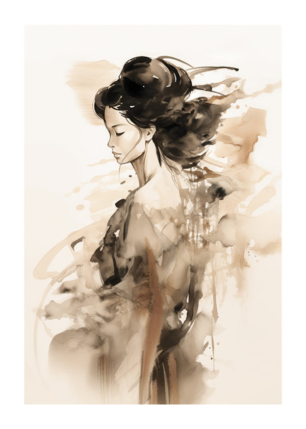 Plakāts Silhouette Of A Woman No1
