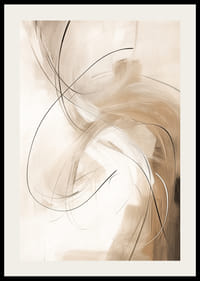 Abstraktit aaltoilevat viivat beigen ja ruskean sävyissä-2