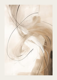 Abstraktit aaltoilevat viivat beigen ja ruskean sävyissä-3