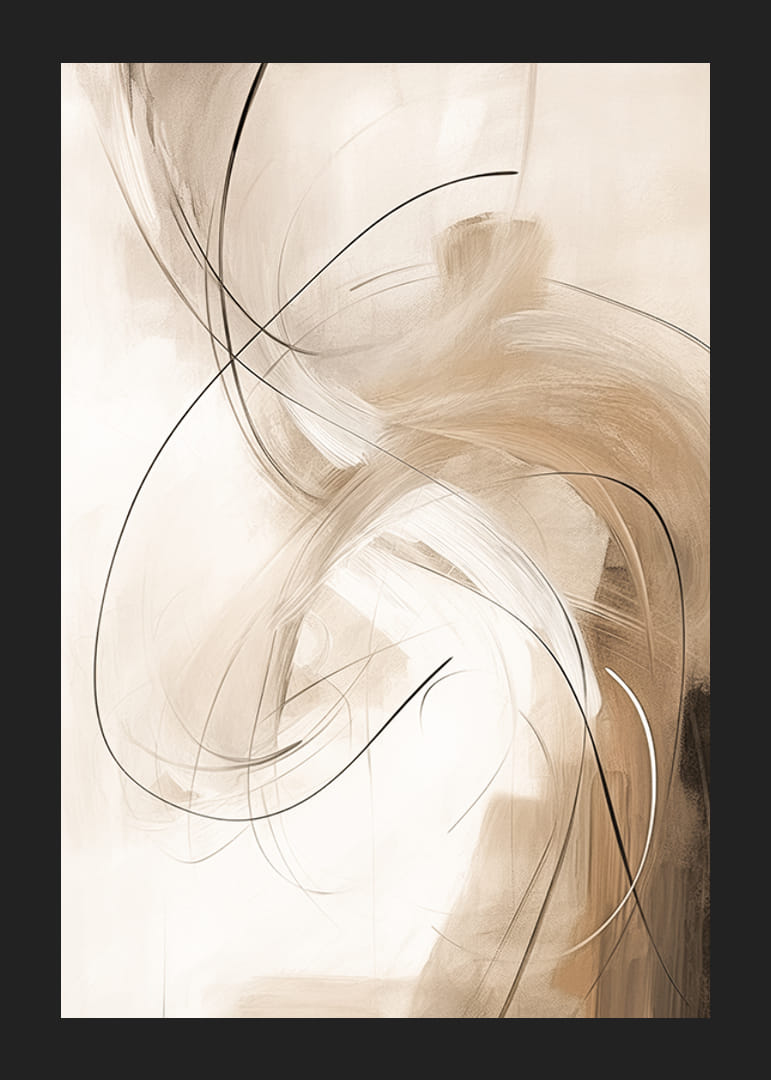 Abstraktit aaltoilevat viivat beigen ja ruskean sävyissä-12