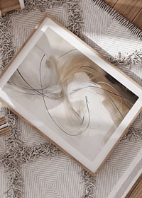 Linee ondulate astratte nelle tonalità del beige e del marrone-8