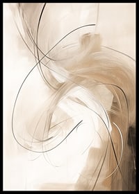 Linee ondulate astratte nelle tonalità del beige e del marrone-6