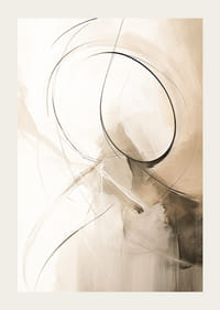 Abstrakteja viivoja ja muotoja beigen ja ruskean sävyissä-3