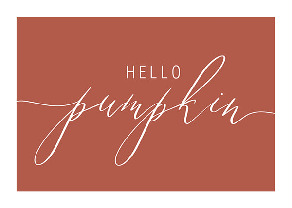 Plakāts Hello Pumpkin