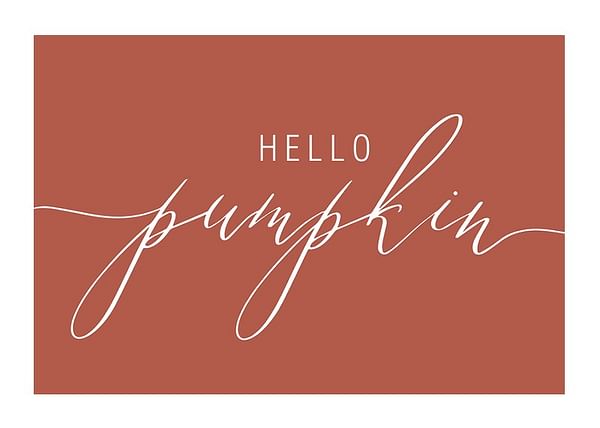 Poster Hello Pumpkin