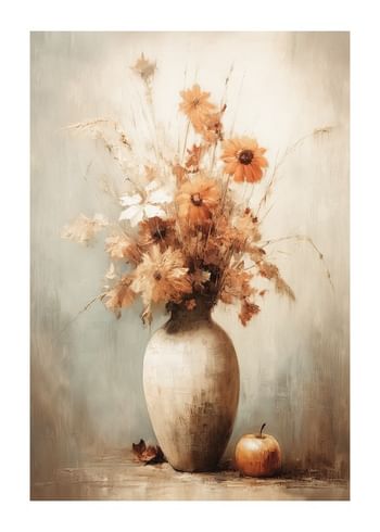 Poster Vintage Flower Pot