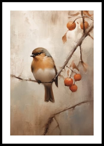 Poster Bird On Branch